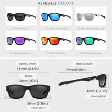 Load image into Gallery viewer, Cool Sport Sunglasses for Men KDEAM TR90  Lightweight Frame Driving Shades UV400 Mirror Lens With Free Box
