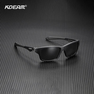 Cool Sport Sunglasses for Men KDEAM TR90  Lightweight Frame Driving Shades UV400 Mirror Lens With Free Box