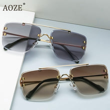 Load image into Gallery viewer, Cool unique style rimless spikes rivets vintage female sunglasses brand design men sunglasses sunglasses