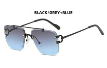 Load image into Gallery viewer, Cool unique style rimless spikes rivets vintage female sunglasses brand design men sunglasses sunglasses