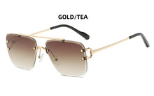 Load image into Gallery viewer, Cool unique style rimless spikes rivets vintage female sunglasses brand design men sunglasses sunglasses