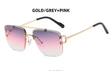 Load image into Gallery viewer, Cool unique style rimless spikes rivets vintage female sunglasses brand design men sunglasses sunglasses