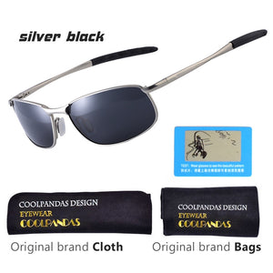 CoolPandas 2019 Polarized Sunglasses Men Brand Designer Small lens Sunglass Men's Driving Sun Glasses gafas oculos de sol UV400