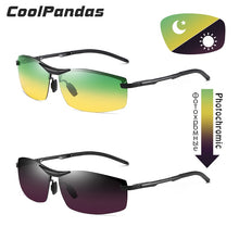 Carica l'immagine nel visualizzatore di Gallery, CoolPandas 2022 Pochromic Sunglasses Men Day Night-Vision Polarized Chameleon Glasses Driving UV400 Sun Glasses Oculos De Sol