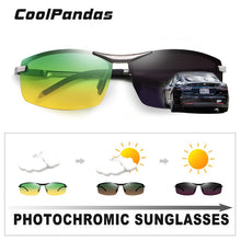 Carica l'immagine nel visualizzatore di Gallery, CoolPandas 2022 Pochromic Sunglasses Men Day Night-Vision Polarized Chameleon Glasses Driving UV400 Sun Glasses Oculos De Sol