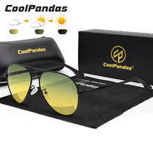 Load image into Gallery viewer, CoolPandas Aviation Sunglasses For Men Polarized Glasses Women Photochromic Day Night Vision Driving Goggle lentes de sol hombre