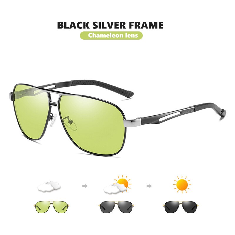 CoolPandas Photochromic Sunglasses Men Polarized Glasses Day Night Driving Goggle Women Chameleon Anti-Glare zonnebril dames