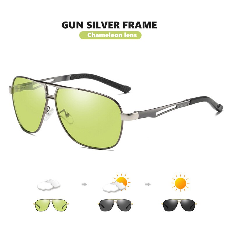 CoolPandas Photochromic Sunglasses Men Polarized Glasses Day Night Driving Goggle Women Chameleon Anti-Glare zonnebril dames