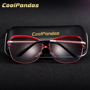 CoolPandas Polarized Ladies Sunglasses Women Gradient Lens  Female Sun glasses Brand oculos feminino lunette soleil femme