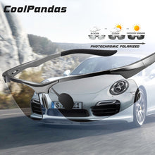 Carica l'immagine nel visualizzatore di Gallery, Coolpandas Driving Pochromic Occhiali da sole polarizzati Uomo Alluminio Occhiali per la visione notturna diurna Occhiali da sole oculos de sol masculino