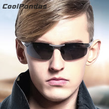 Carica l'immagine nel visualizzatore di Gallery, Coolpandas Driving Pochromic Occhiali da sole polarizzati Uomo Alluminio Occhiali per la visione notturna diurna Occhiali da sole oculos de sol masculino