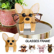 Load image into Gallery viewer, Corgi Dog Glasses Stand Christmas Gift Handmade Wooden Spectacle Holder Ornaments Cute N1HF Eyeglass Screen Pet U0E5