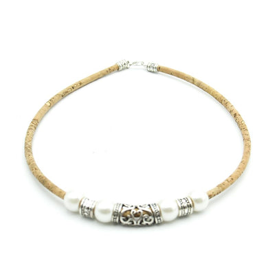 Cork jewelry cork necklaces natural Cork with tube handmade women cork necklace N-168