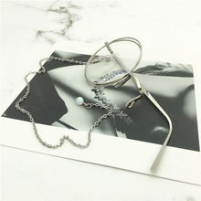 Load image into Gallery viewer, Cos Monocle Unilateral Glasses Retro Steam Punk Lolita Outlaw Kidd British Style Metal Sunglasses With Chain Plain Mirror
