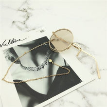 Load image into Gallery viewer, Cos Monocle Unilateral Glasses Retro Steam Punk Lolita Outlaw Kidd British Style Metal Sunglasses With Chain Plain Mirror