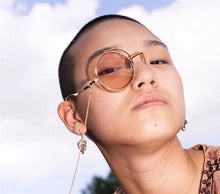 Load image into Gallery viewer, Cos Monocles Retro Steampunk Glasses Frames For Women Men  Brand Chain Lolita Base Blame