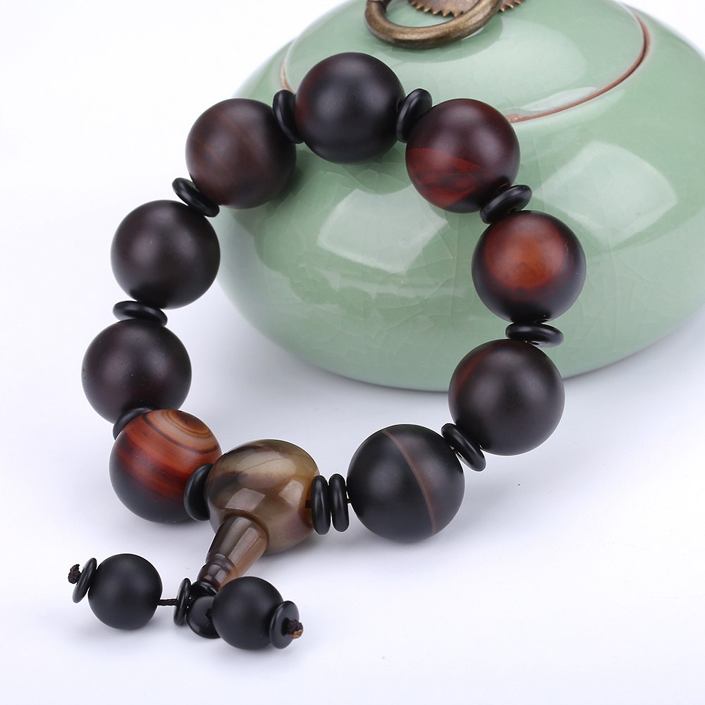 Braccialetti per coppie per amante Braccialetti con perline di pietra per amante Gioielli da donna Uomo Buddha Corda elastica Catena Equilibrio Regalo di preghiera 