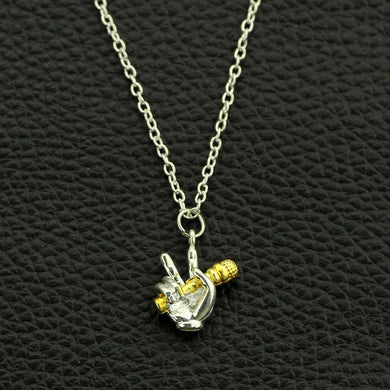 Couple Pitch Necklace Microphone Pendant Men/Women Best Friend Jewelry Hop Jewelry Silver Color Musicians and singers Gift