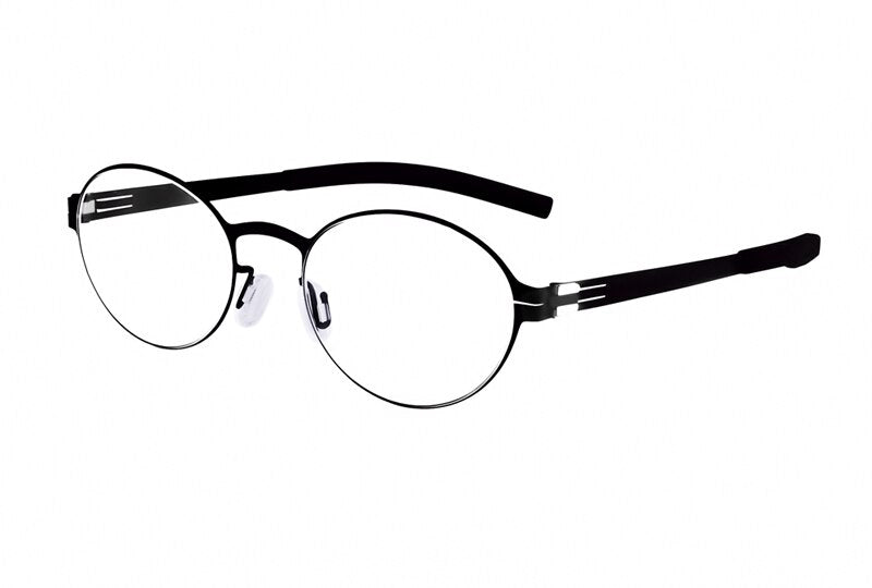 Creative personality spectacle glasses frame men Scewless eyeglasses brand myopia reading lightweight prescription eyewear
