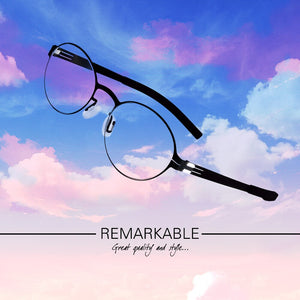 Creative personality spectacle glasses frame men Scewless eyeglasses brand myopia reading lightweight prescription eyewear