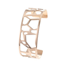 Carica l'immagine nel visualizzatore di Gallery, Bracelets &amp; Bangles For Women Rose Gold Pulseiras Stainless Steel Manchette Femme Leather Reversible Giraffe