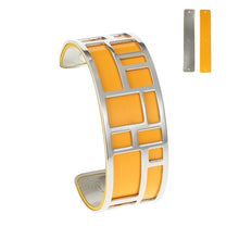 Carica l'immagine nel visualizzatore di Gallery, Bracelets &amp; Bangles For Women Stainless Steel Bangle Argent Femme Manchette Reversible Labyrinth Arm Cuff Jewelry Pulseras