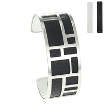 Carica l'immagine nel visualizzatore di Gallery, Bracelets &amp; Bangles For Women Stainless Steel Bangle Argent Femme Manchette Reversible Labyrinth Arm Cuff Jewelry Pulseras