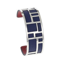 Carica l'immagine nel visualizzatore di Gallery, Bracelets &amp; Bangles For Women Stainless Steel Bangle Argent Femme Manchette Reversible Labyrinth Arm Cuff Jewelry Pulseras