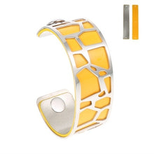 Carica l'immagine nel visualizzatore di Gallery, Giraffe Bangles Bracelets Femme manchette Cuffs Stainless Steel Bracelet Reversible Interchangeable Leather Band Pulseiras