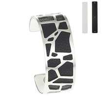 Carica l'immagine nel visualizzatore di Gallery, Giraffe Bangles Bracelets Femme manchette Cuffs Stainless Steel Bracelet Reversible Interchangeable Leather Band Pulseiras