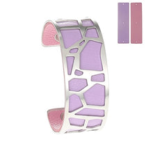 Carica l'immagine nel visualizzatore di Gallery, Giraffe Bangles Bracelets Femme manchette Cuffs Stainless Steel Bracelet Reversible Interchangeable Leather Band Pulseiras