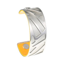 Load image into Gallery viewer, Opening Ribbon Cuff Hollow Cuff Leather Bangle Bracelet Reversible Bracelet Stainless Steel 25mm Leather Bracelet &amp; Bangle