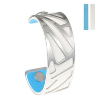 Load image into Gallery viewer, Opening Ribbon Cuff Hollow Cuff Leather Bangle Bracelet Reversible Bracelet Stainless Steel 25mm Leather Bracelet &amp; Bangle