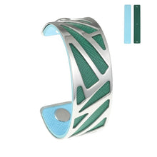 Load image into Gallery viewer, Opening Ribbon Cuff Hollow Cuff Leather Bangle Bracelet Reversible Bracelet Stainless Steel 25mm Leather Bracelet &amp; Bangle
