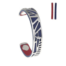Carica l'immagine nel visualizzatore di Gallery, Palm Tree Bracelets Plover Cuff 14mm Wide Cham Leather Bracelet Reversible Bijoux Femme Bangles Stainless Steel Pulseras