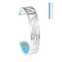Carica l'immagine nel visualizzatore di Gallery, Palm Tree Bracelets Plover Cuff 14mm Wide Cham Leather Bracelet Reversible Bijoux Femme Bangles Stainless Steel Pulseras