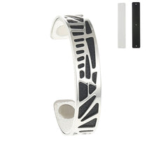 Carica l'immagine nel visualizzatore di Gallery, Palm Tree Bracelets Plover Cuff 14mm Wide Cham Leather Bracelet Reversible Bijoux Femme Bangles Stainless Steel Pulseras