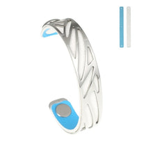 Carica l'immagine nel visualizzatore di Gallery, Ruban Bangles Steel Stainless Bracelets Argent For Women Reversible Interchangeable Leather Band Arm Cuff Jewelry Pulseras