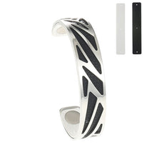 Carica l'immagine nel visualizzatore di Gallery, Ruban Bangles Steel Stainless Bracelets Argent For Women Reversible Interchangeable Leather Band Arm Cuff Jewelry Pulseras