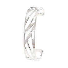 Carica l'immagine nel visualizzatore di Gallery, Ruban Bangles Steel Stainless Bracelets Argent For Women Reversible Interchangeable Leather Band Arm Cuff Jewelry Pulseras