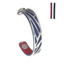 Carica l'immagine nel visualizzatore di Gallery, Ruban Bangles Steel Stainless Bracelets Argent For Women Reversible Interchangeable Leather Band Arm Cuff Jewelry Pulseras