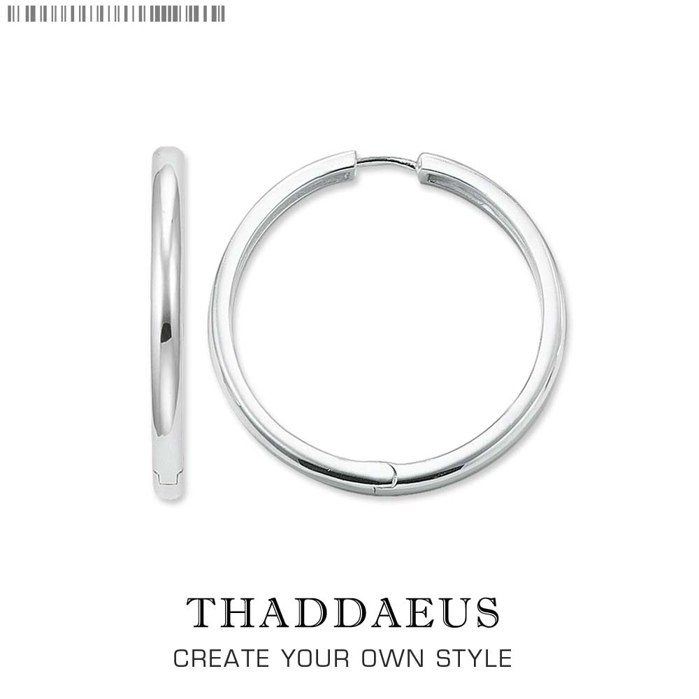 Creole Hinged Hoop Earrings Large,Thomas Style Glam Trendy Fashion Good Jewerly For Women,2017 Ts Gift In 925 Sterling Silver