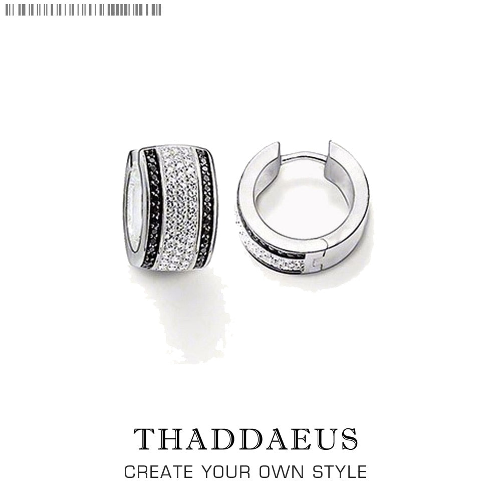 Creole Hinged Hoop Earrings,Thomas Style Glam Fashion Good Jewerly For Women,2017 Ts Gift In 925 Sterling Silver,Super Deals