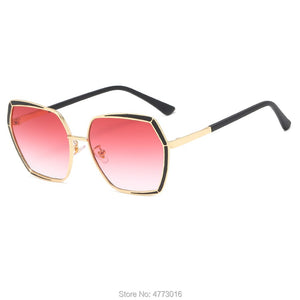 Cross-boundary vintage lady Butterfly Punk sunglasses with metal large frame sunglasses