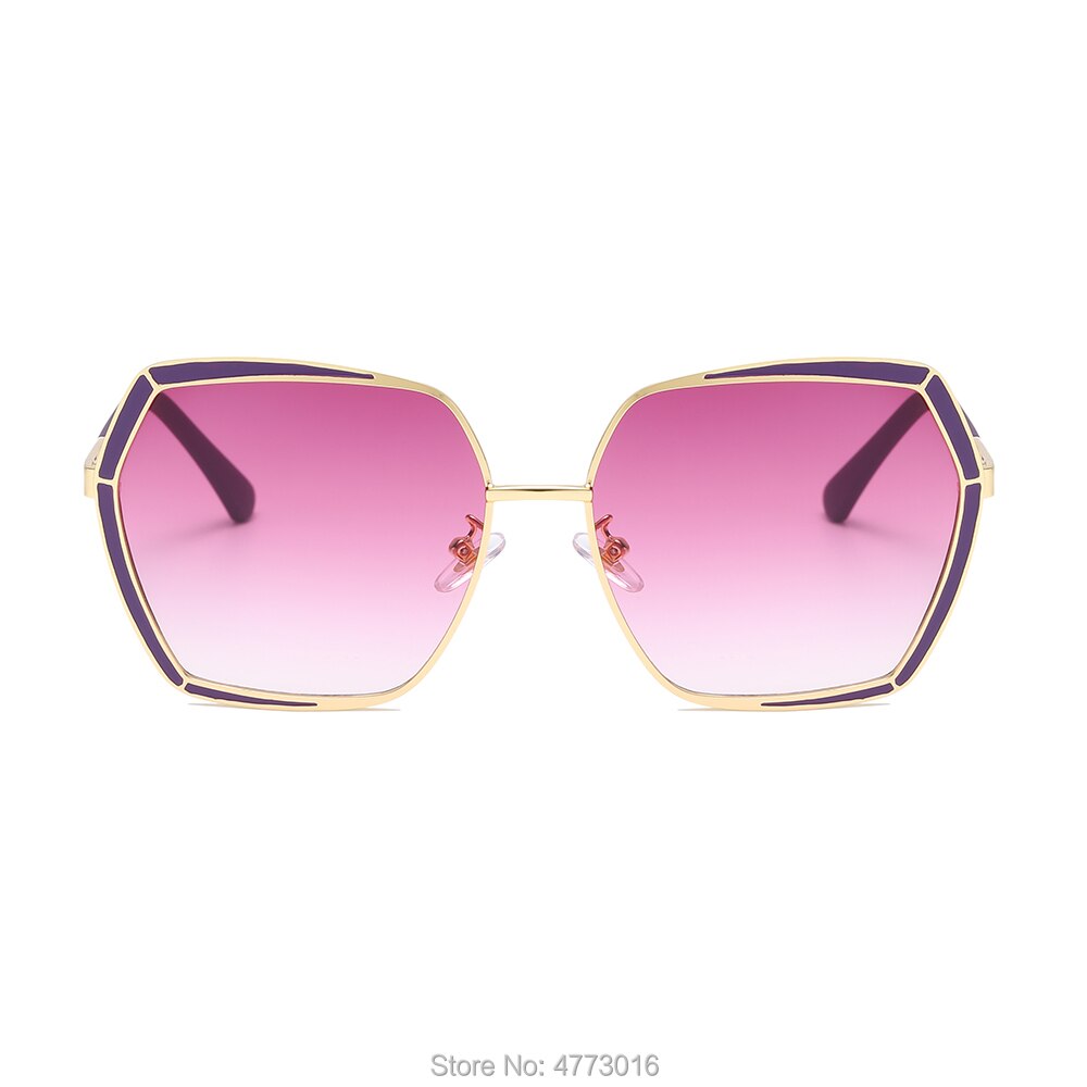 Cross-boundary vintage lady Butterfly Punk sunglasses with metal large frame sunglasses
