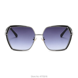 Cross-boundary vintage lady Butterfly Punk sunglasses with metal large frame sunglasses