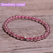 Carica l'immagine nel visualizzatore di Gallery, Crystal Bracelet Amethyst Rose Quartz Rutilated Moon Stone Malachite Citrine Peridot Aquamarine Garnet Lapis lazuli Morganite