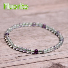 Carica l'immagine nel visualizzatore di Gallery, Crystal Bracelet Amethyst Rose Quartz Rutilated Moon Stone Malachite Citrine Peridot Aquamarine Garnet Lapis lazuli Morganite
