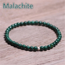 Carica l'immagine nel visualizzatore di Gallery, Crystal Bracelet Amethyst Rose Quartz Rutilated Moon Stone Malachite Citrine Peridot Aquamarine Garnet Lapis lazuli Morganite