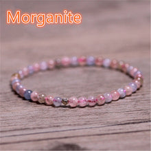 Carica l'immagine nel visualizzatore di Gallery, Crystal Bracelet Amethyst Rose Quartz Rutilated Moon Stone Malachite Citrine Peridot Aquamarine Garnet Lapis lazuli Morganite